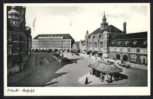 AK Lübeck, Partie am Bahnhof