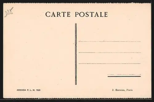 AK Briancon, Hôtel Terminus P.L.M. et le Pic de Coste-Rousse
