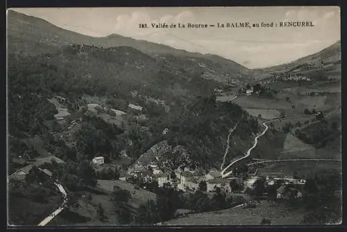 AK La Balme, Vallée de La Bourne avec Rencurel au fond