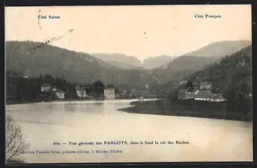 AK Pargots, Vue générale, dans le fond le col des Roches