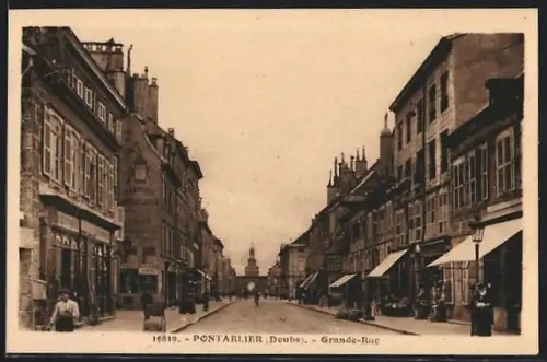 AK Pontarlier /Doubs, Grande-Rue