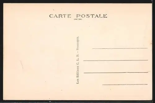 AK Les Brenets, Vue générale à la frontière franco-suisse