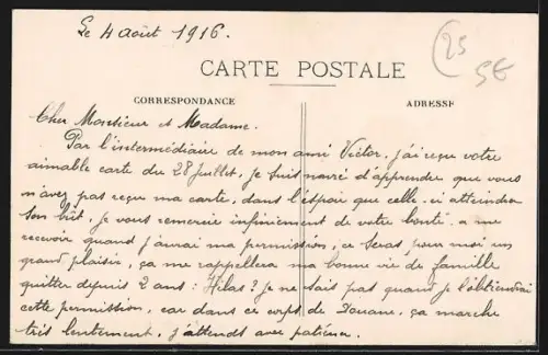 AK Indevillers, Vue Générale du village et des environs
