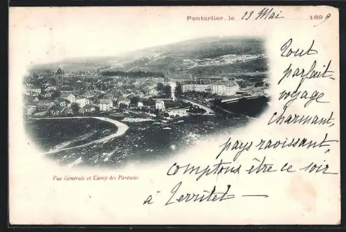 AK Pontarlier, Vue générale et Camp des Pareuses