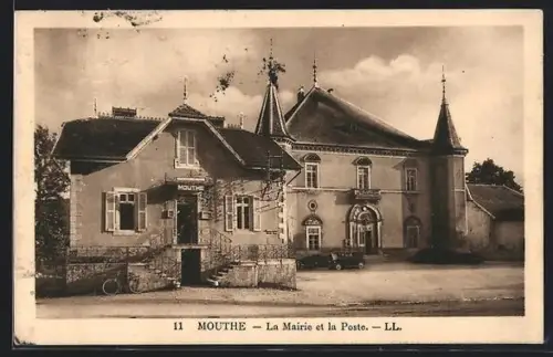 AK Mouthe, La Mairie et la Poste