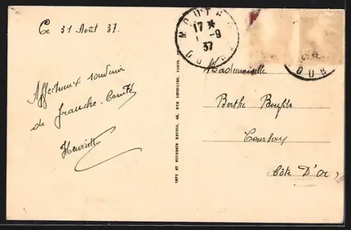 AK Mouthe, La Mairie et la Poste