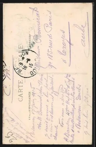 AK Besancon, Faubourg Rivotte et la Citadelle