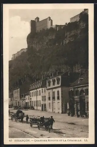 AK Besancon, Quartier Rivotte et la Citadelle