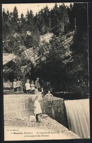 AK Mouthe /Doubs, Le nouveau barrage à la source du Doubs