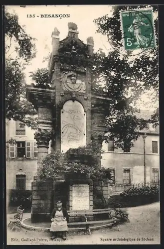 AK Besancon, Square archéologique de St-Jean