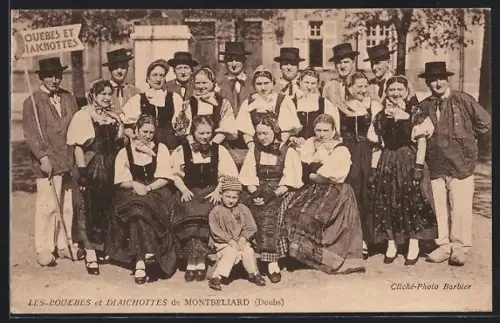 AK Montbéliard /Doubs, Les Douebes et Diaichottes en costumes traditionnels
