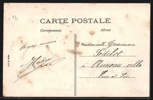 AK Montbéliard, Promenade des Fossés avec charrette et arbres ombragés