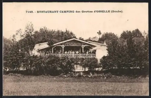 AK Osselle /Doubs, Restaurant Camping des Grottes d`Osselle