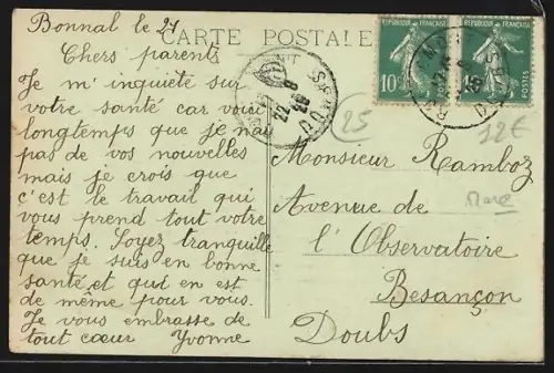 AK Bonnal /Rougemont, Le Moulin