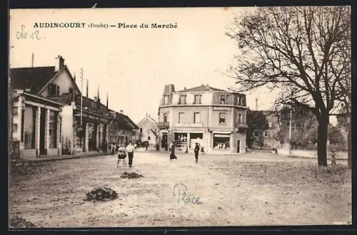 AK Audincourt /Doubs, Place du Marché