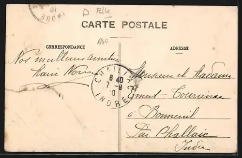 AK Audincourt, La Rue du Canal