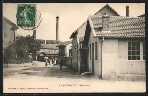 AK Le Rondelot, Réfectoire et scène de rue animée