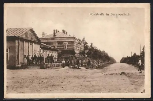 AK Baranowitschi, Häuser an der Poststrasse