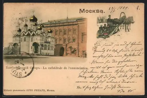 AK Moscou, La cathédrale de l`annonciation