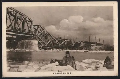 AK Modlin, Eisgang im Bug