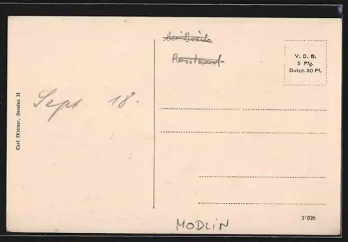 AK Modlin, Eisgang im Bug