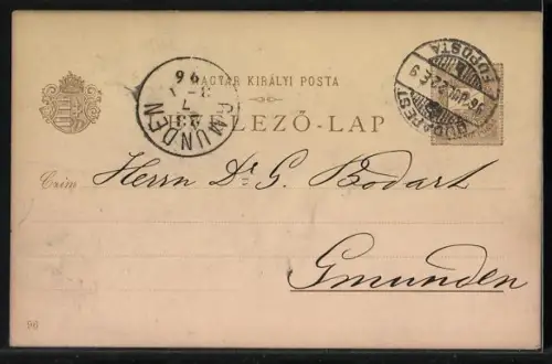 Lithographie Budapest, Bâtiments du Groupe Historique de l`Exposition Millénaire, Vue méridionale, Vue occidentale