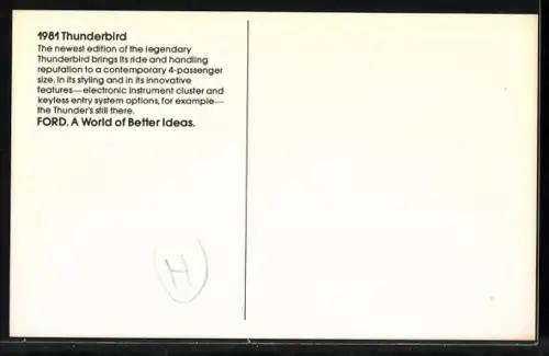 AK Auto Ford Thunderbird von 1981
