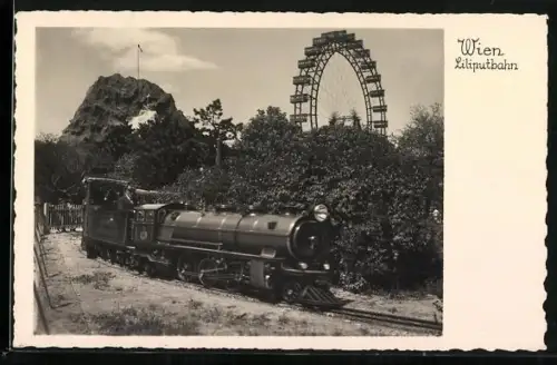 AK Wien, Die Lilitputbahn in voller Fahrt