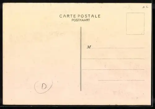 Künstler-AK Zwei Autofahrer nach einem Unfall