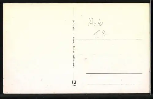 AK Postbus der Kraftpost auf Fahrt im Oberharz