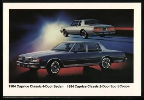 AK Autos Chevrolet Caprice Classic von 1984 in zwei verschiedenen Ausführungen