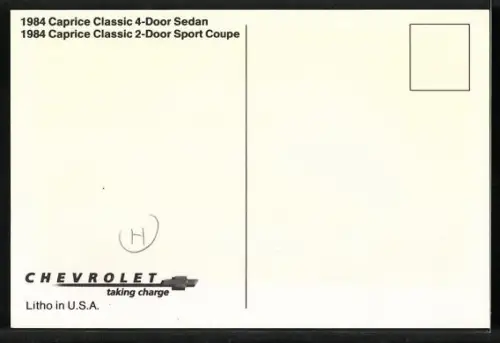 AK Autos Chevrolet Caprice Classic von 1984 in zwei verschiedenen Ausführungen