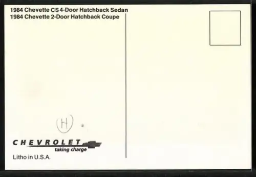 AK Autos Chevrolet Chevette CS von 1984 in zwei verschiedenen Ausführungen