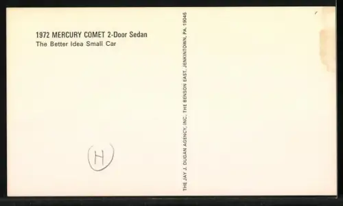 AK Auto Mercury Comet von 1972 auf einer Wiese