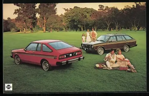 AK Auto Datsun 210 in einer Parklandschaft