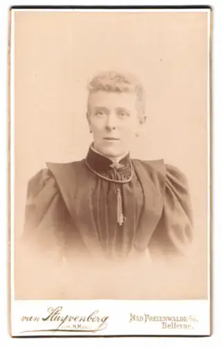 Fotografie van Stuyrenberg, Bad Freienwalde, Bellevue, Porträt einer eleganten Dame