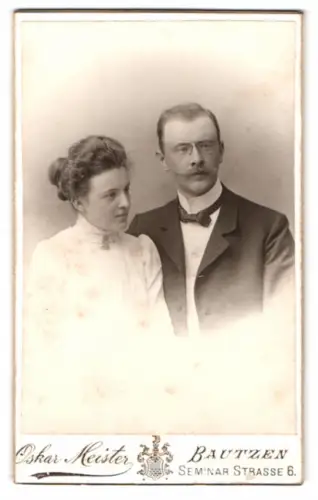 Fotografie Oskar Meister, Bautzen, Seminar Strasse 6, Porträt eines Paares