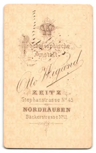 Fotografie O. Wigand, Nordhausen, Bäckerstrasse 11, Porträt einer Dame