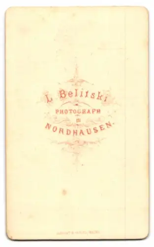 Fotografie L. Belitski, Nordhausen, Porträt eines Herrn