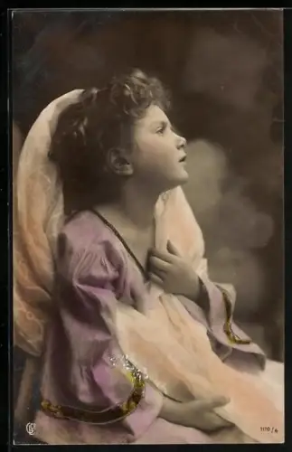 Foto-AK GL Co Nr. 1170/4: Kleines Mädchen im Kleid