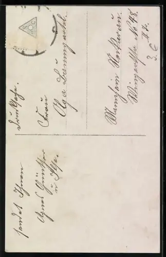 Foto-AK GL Co Nr. 6280/5: Kleines Mädchen mit Blumen, Pfingstgruss