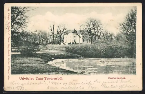 AK Tata-Tórvárosból, Parkrészlet
