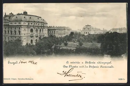 AK Szeged, Das Theater mit der Stefanie-Promenade