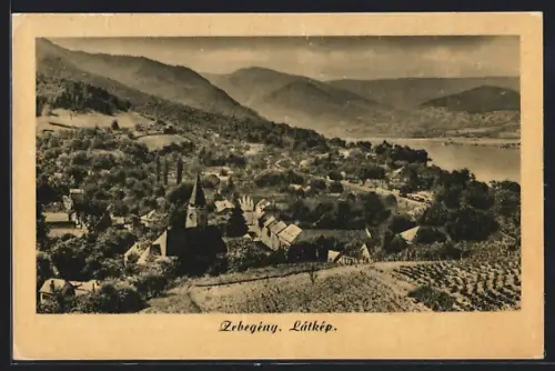 AK Zebegény, Látkép