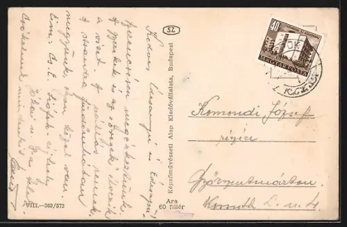 AK Siófok, Ortspartie, Dampfer Segelboot