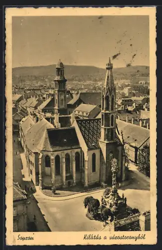 AK Sopron, Aussicht aus dem Stadtturm