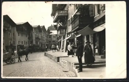 Foto-AK Berchtesgaden, Partie am Marktplatz