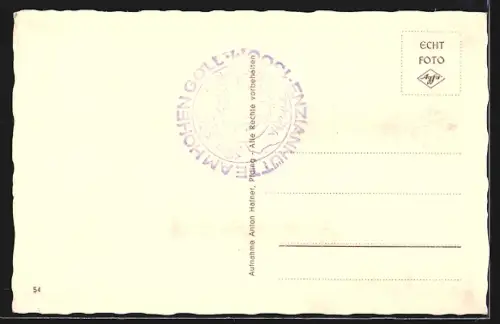 AK Berchtesgaden, Gasthof Enzianhütte am Ofnerboden mit dem Hohen Göll