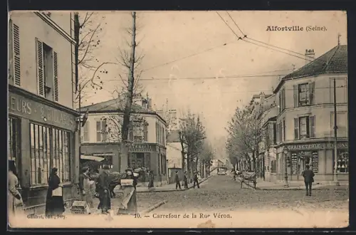AK Alfortville /Seine, Carrefour de la Rue Véron