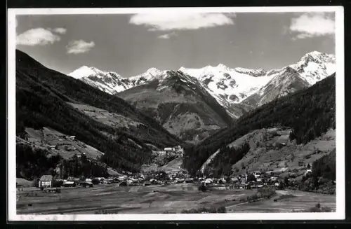AK Sand in Taufers, Ortsansicht mit Bergpanorama